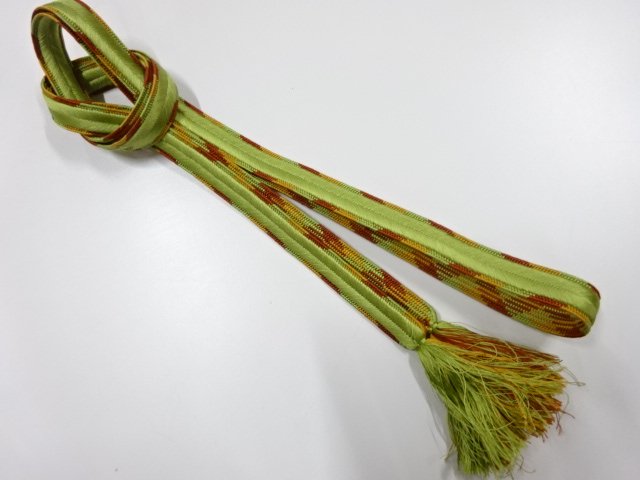 JAPANESE KIMONO / HAND-TIED OBIJIME CORD